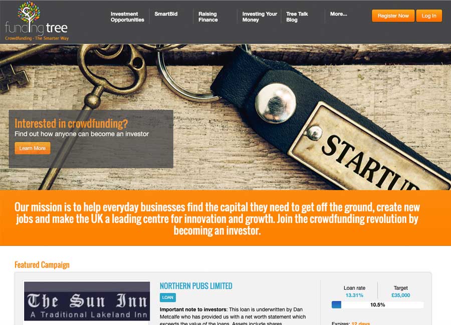 Thumbnail image of Funding Tree website