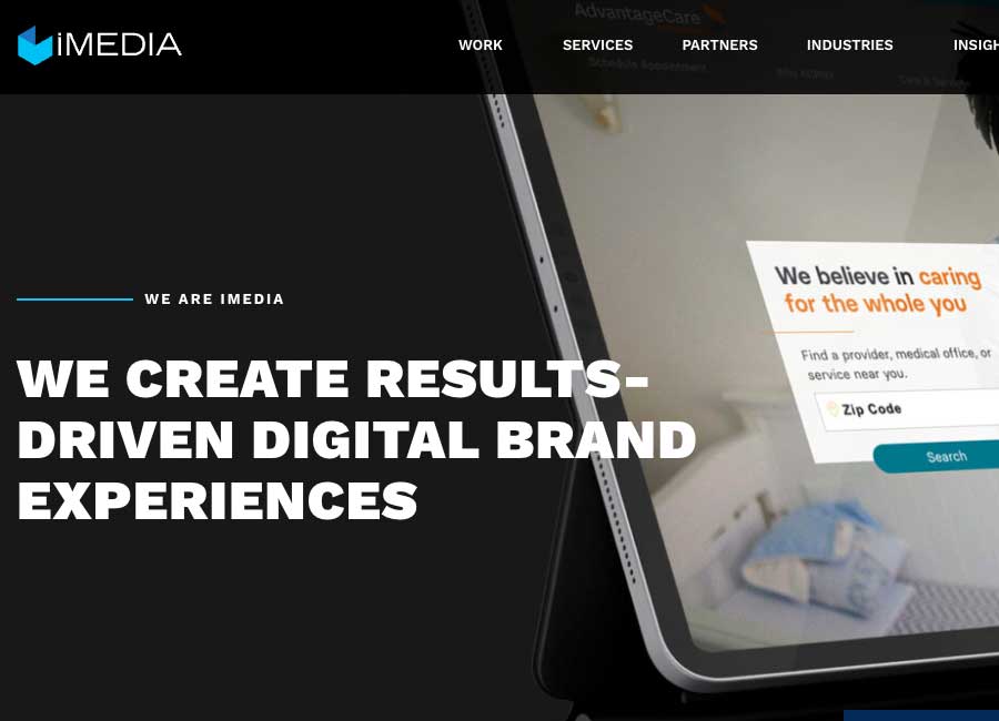 Thumbnail image of iMedia website