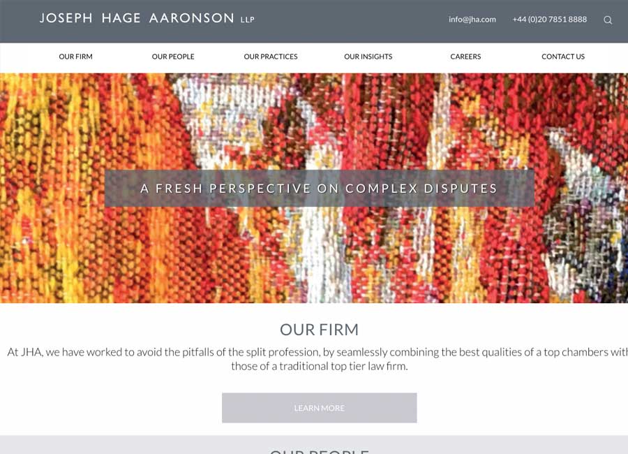Thumbnail image of Joseph Hage Aaronson website